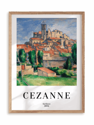 Plakat Paul Cezanne - Gardanne (1885) w ramie drewnianej