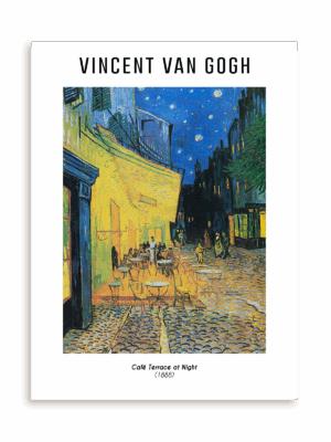 Plakat Vincent Van Gogh - Café Terrace at Night (1888) bez ramy