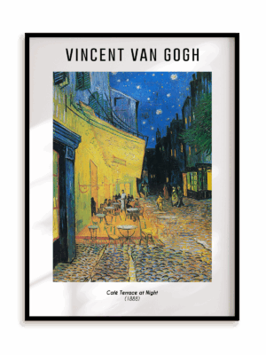 Plakat Vincent Van Gogh - Café Terrace at Night (1888) w ramie aluminiowej