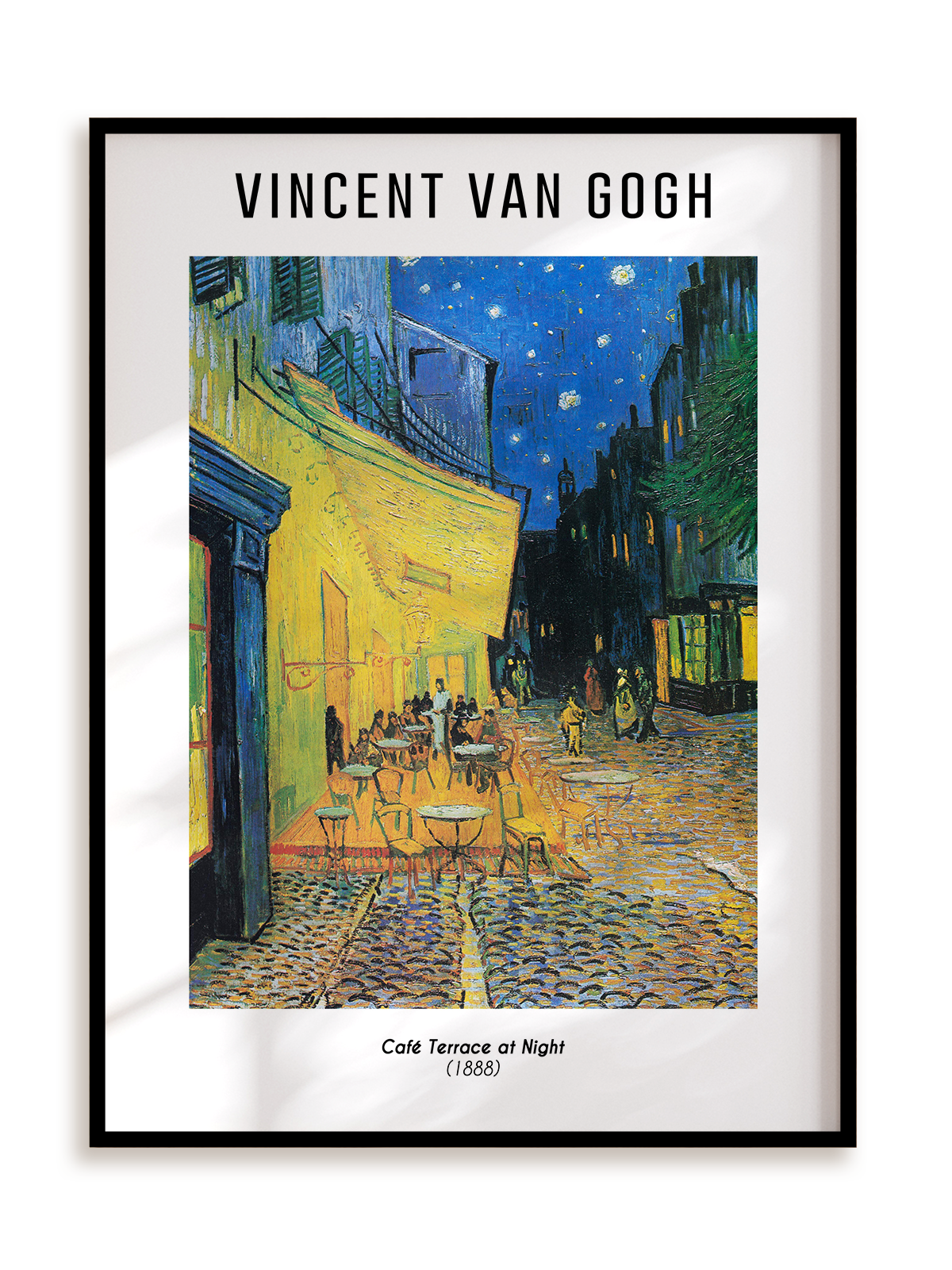 Plakat Vincent Van Gogh - Café Terrace at Night (1888) w ramie aluminiowej