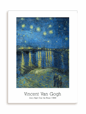 Plakat Vincent Van Gogh - Starry Night Over the Rhone (1888) bez ramy