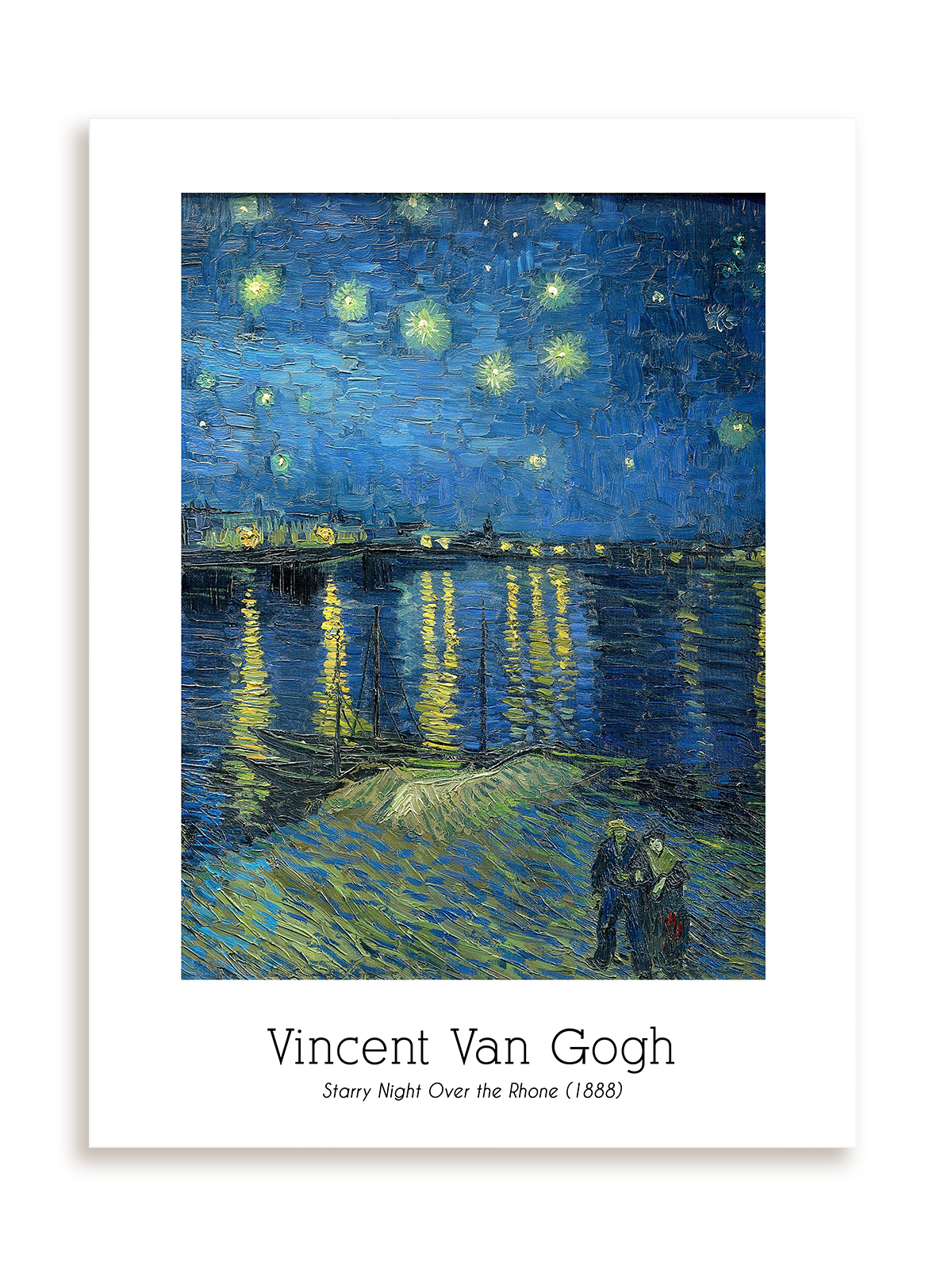 Plakat Vincent Van Gogh - Starry Night Over the Rhone (1888) bez ramy