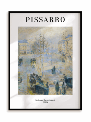 Plakat Pissarro - Boulevard Rochechouart (1880) w ramie aluminiowej