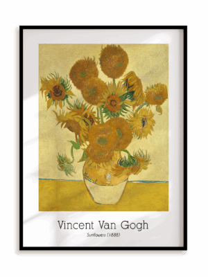 Plakat Vincent Van Gogh - Sunflowers (1888) w ramie aluminiowej