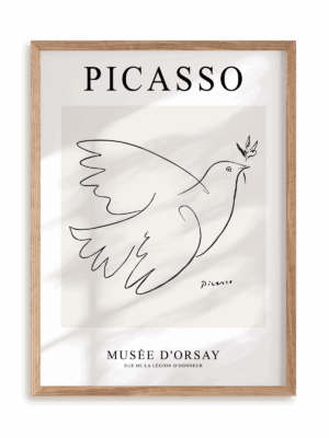 Plakat Picasso - Musée D'orsay w ramie drewnianej