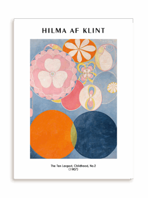 Plakat Hilma af Klint - The Ten Largest, Childhood, No. 2 (1907) bez ramy