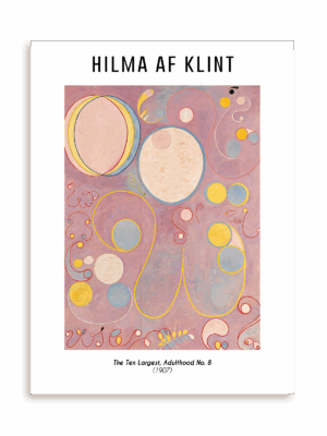 Plakat Hilma af Klint - The Ten Largest, Adulthood, No. 8 (1907) bez ramy