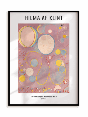 Plakat Hilma af Klint - The Ten Largest, Adulthood, No. 8 (1907) w ramie aluminiowej