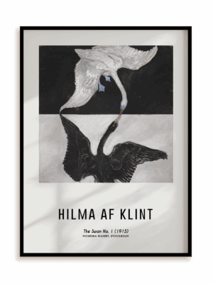 Plakat Hilma af Klint - The Swan No. 1 (1915) w ramie aluminiowej