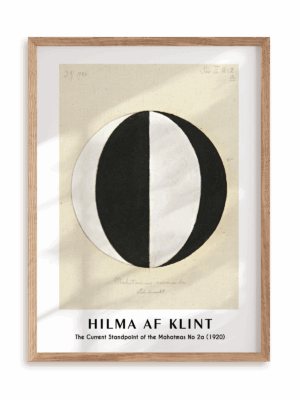 Plakat Hilma af Klint - The Current Standpoint (1920) w ramie drewnianej