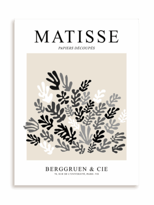 Plakat Matisse Papiers Découpés Berggruen & Cie bez ramy
