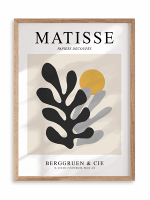 Plakat Matisse Papiers Découpés Berggruen & Cie 2 w ramie drewnianej