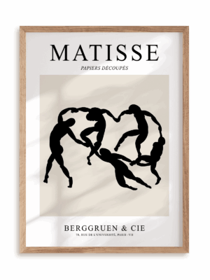 Plakat Matisse Papiers Découpés Berggruen & Cie 5 w ramie drewnianej