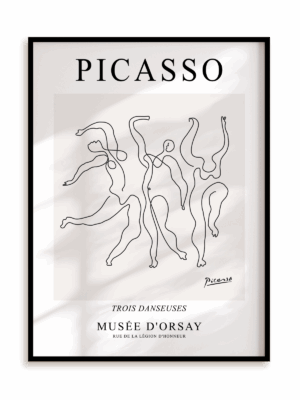 Plakat Picasso Trois danseuses Musée D'orsay w ramie aluminiowej