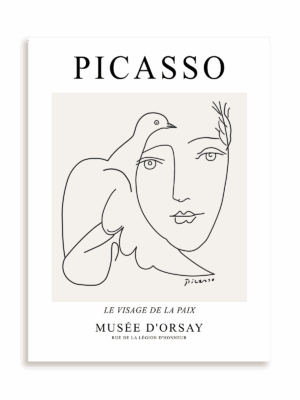 Plakat Picasso Le visage de la paix Musée D'orsay bez ramy