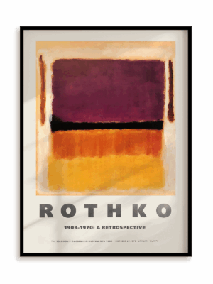 Plakat Rothko 1903-1970: A retrospective w ramie aluminiowej