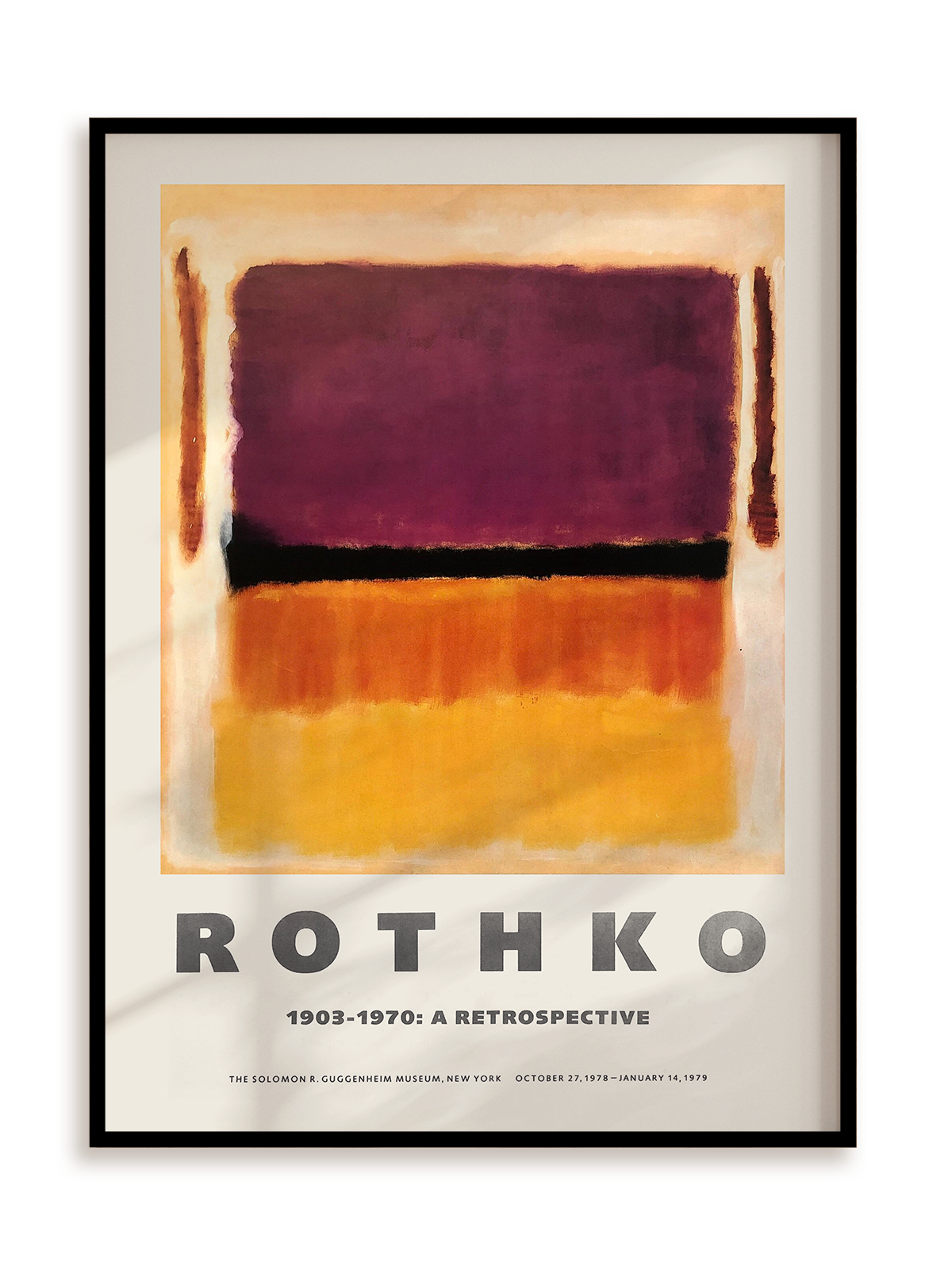 Plakat Rothko 1903-1970: A retrospective w ramie aluminiowej
