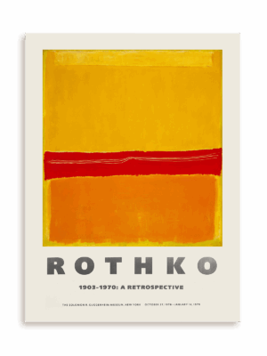 Plakat Rothko - 1903-1970: A retrospective 2 bez ramy
