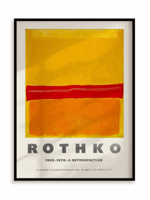 Plakat Rothko - 1903-1970: A retrospective 2 w ramie aluminiowej