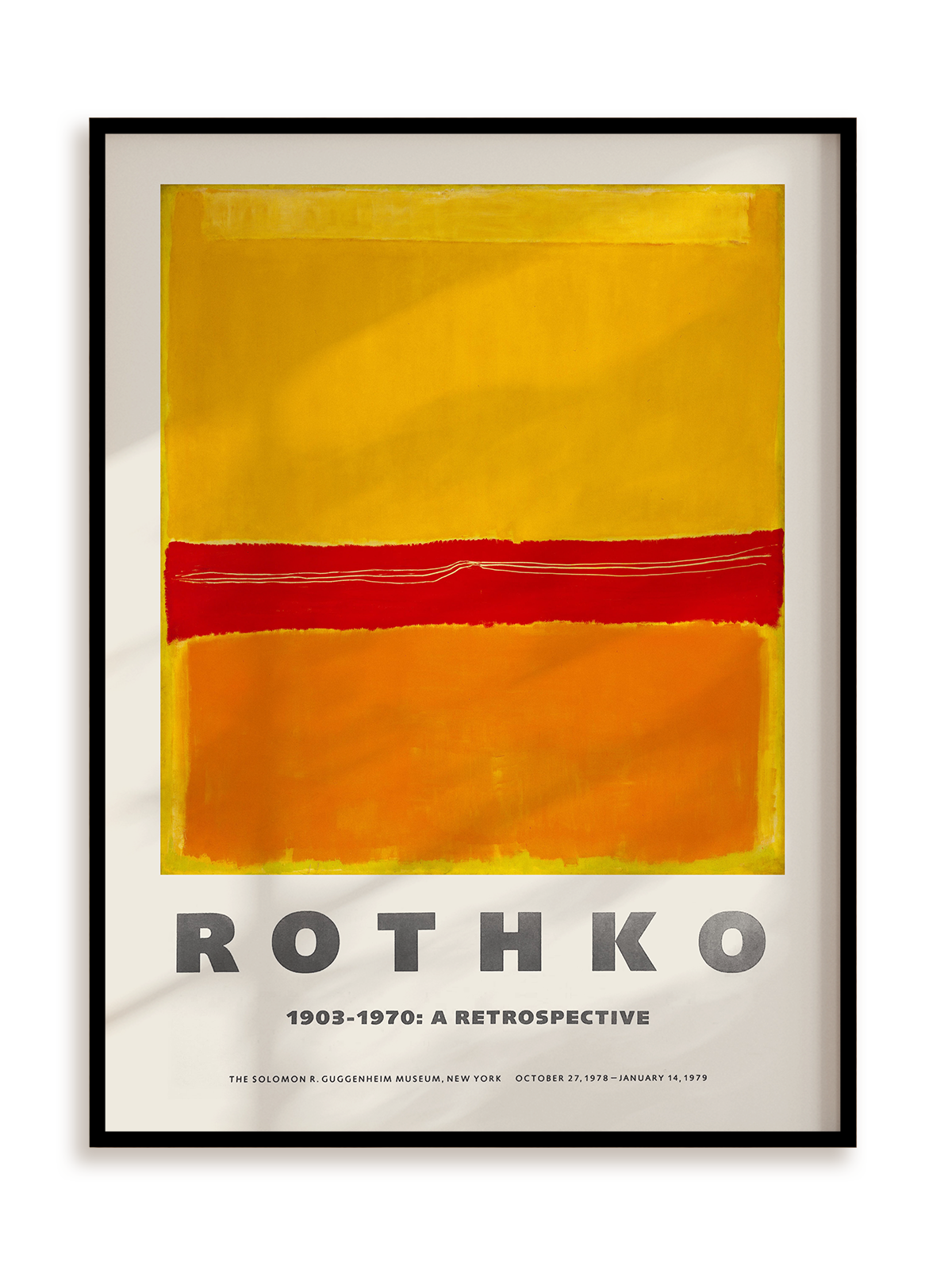 Plakat Rothko - 1903-1970: A retrospective 2 w ramie aluminiowej