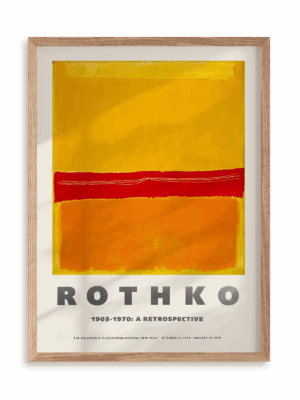 Plakat Rothko - 1903-1970: A retrospective 2 w ramie drewnianej