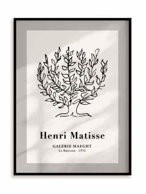 Plakat Matisse Sketch w ramie aluminiowej
