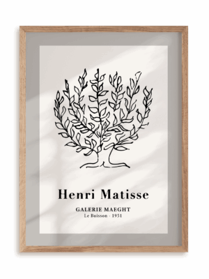 Plakat Matisse Sketch w ramie drewnianej