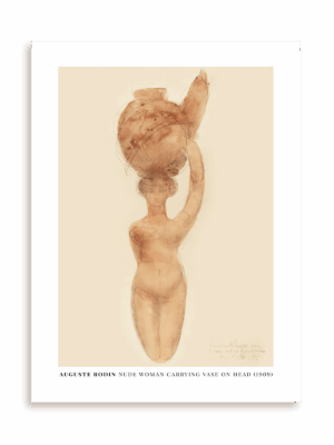 Plakat Auguste Rodin - Woman carrying vase bez ramy