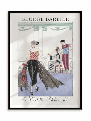 Plakat George Barbier - La Coliette Delicieuse w ramie aluminiowej
