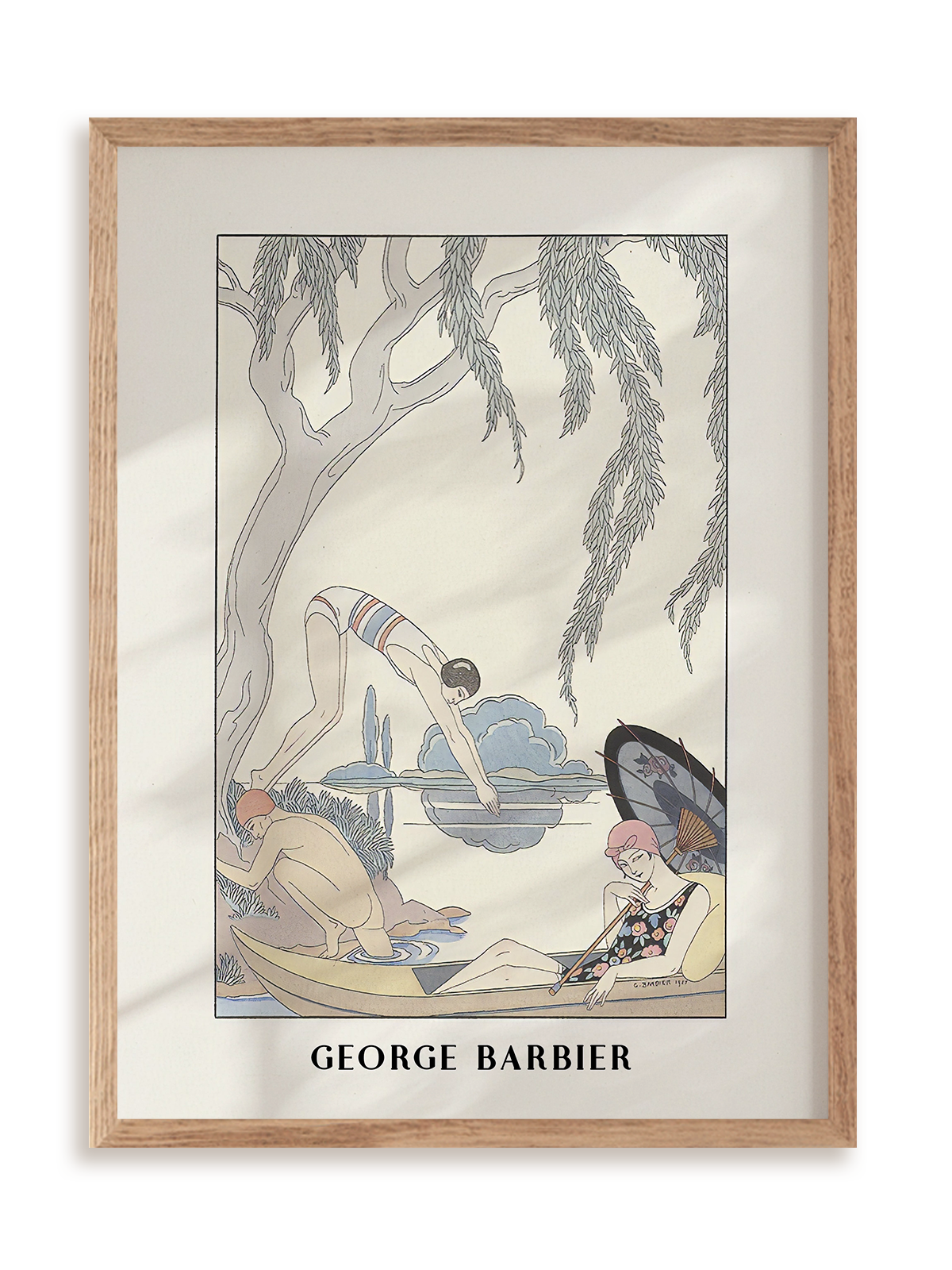 Plakat George Barbier w ramie drewnianej
