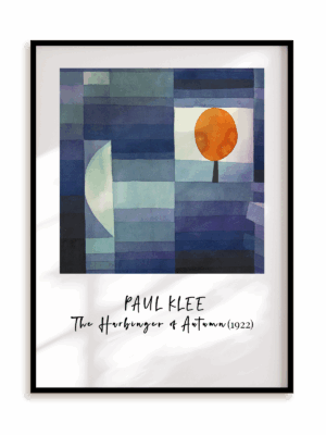 Plakat Paul Klee - The Harbinger of Autumn w ramie aluminiowej