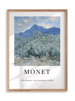 Plakat Monet - Valle Buona w ramie drewnianej