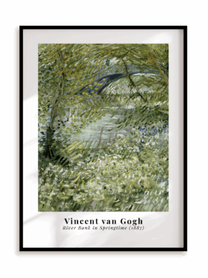 Plakat Vincent van Gogh - River bank in springtime w ramie aluminiowej