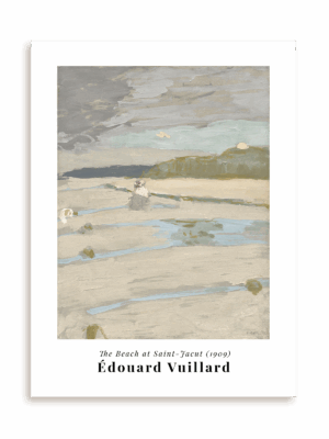 Plakat Edouard Vuillard - The beach at Saint-Jacut bez ramy