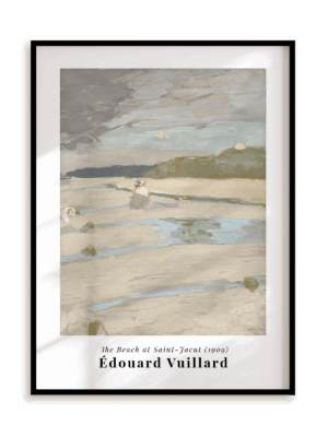 Plakat Edouard Vuillard - The beach at Saint-Jacut w ramie aluminiowej