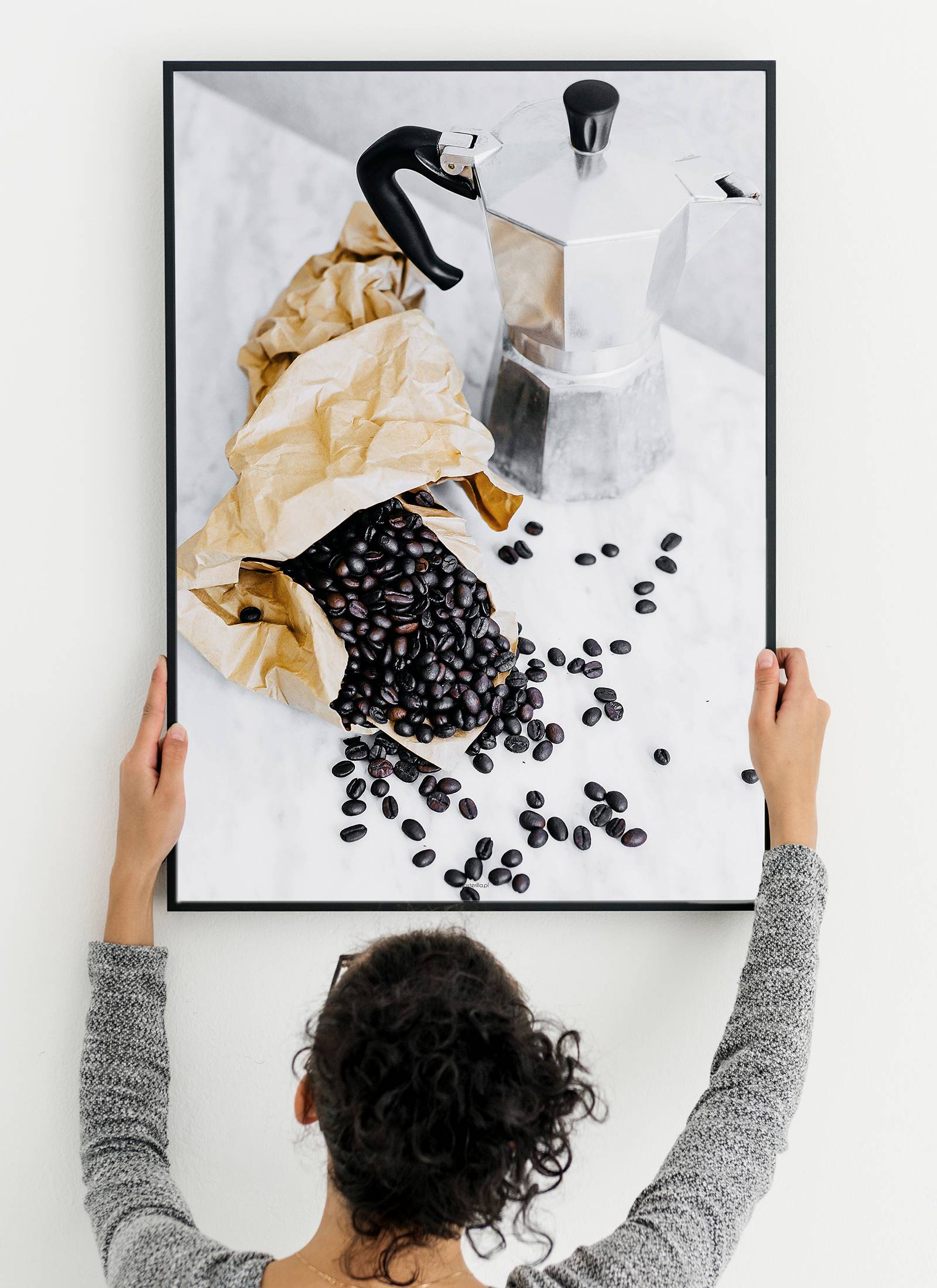 Plakat Parzymy kawę bez ramy - obrazek 2