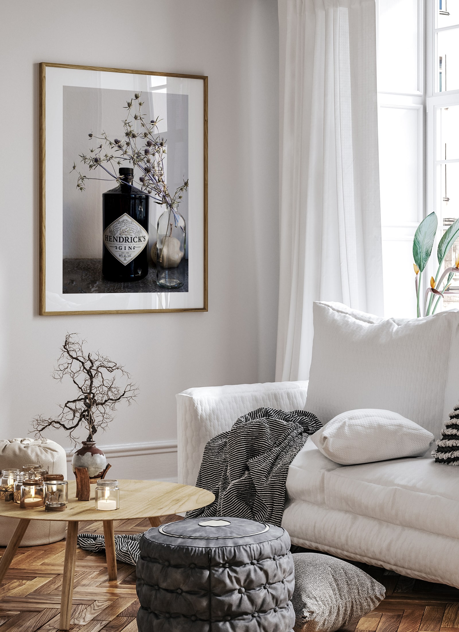 Plakat Kompozycja z Ginem bez ramy - obrazek 2