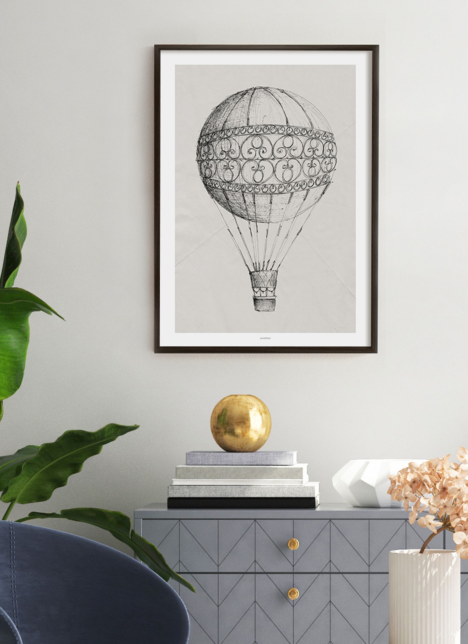 Plakat Ulotny Balon bez ramy - obrazek 2