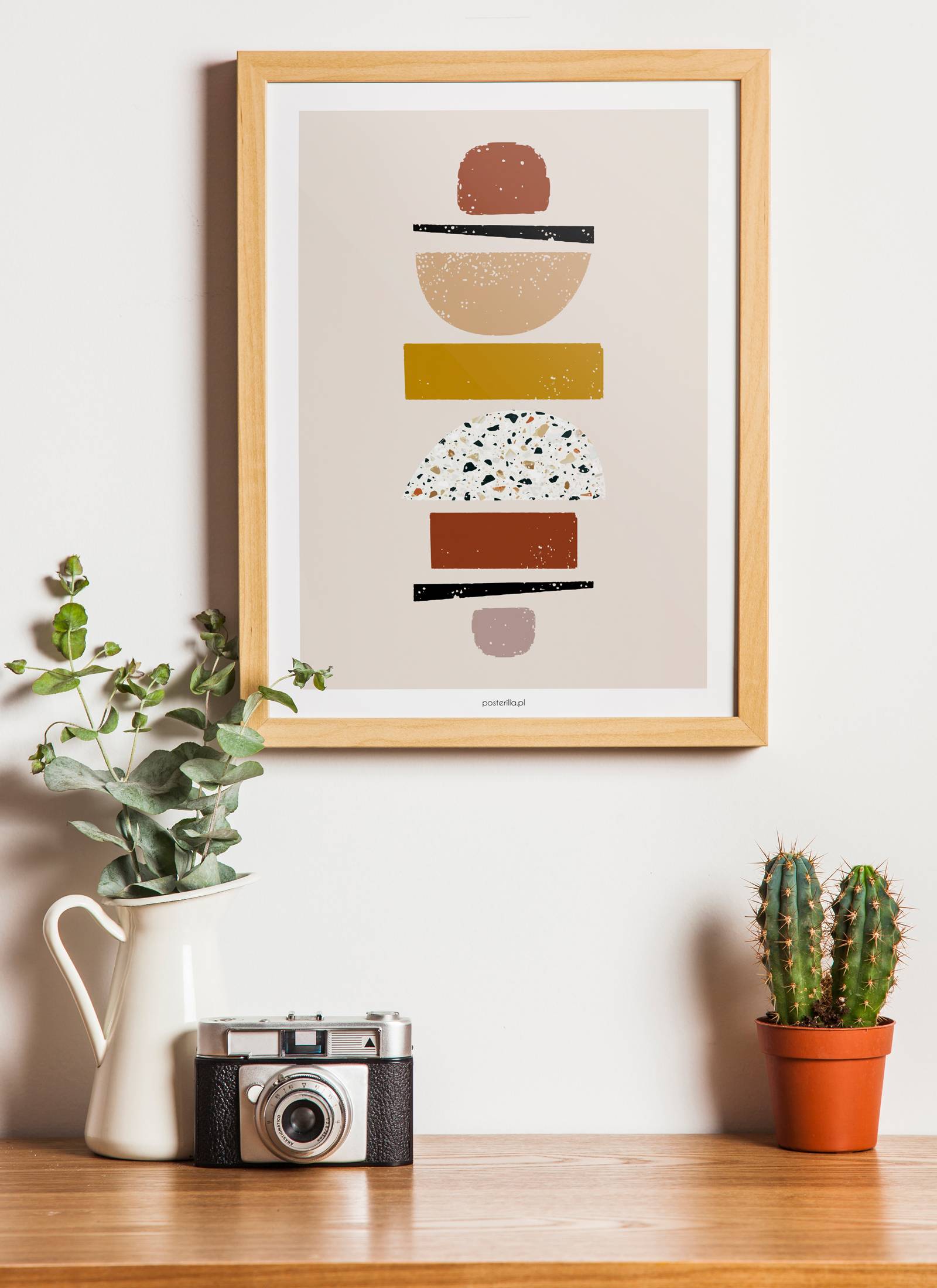 Plakat Terrazzo figure bez ramy - obrazek 2