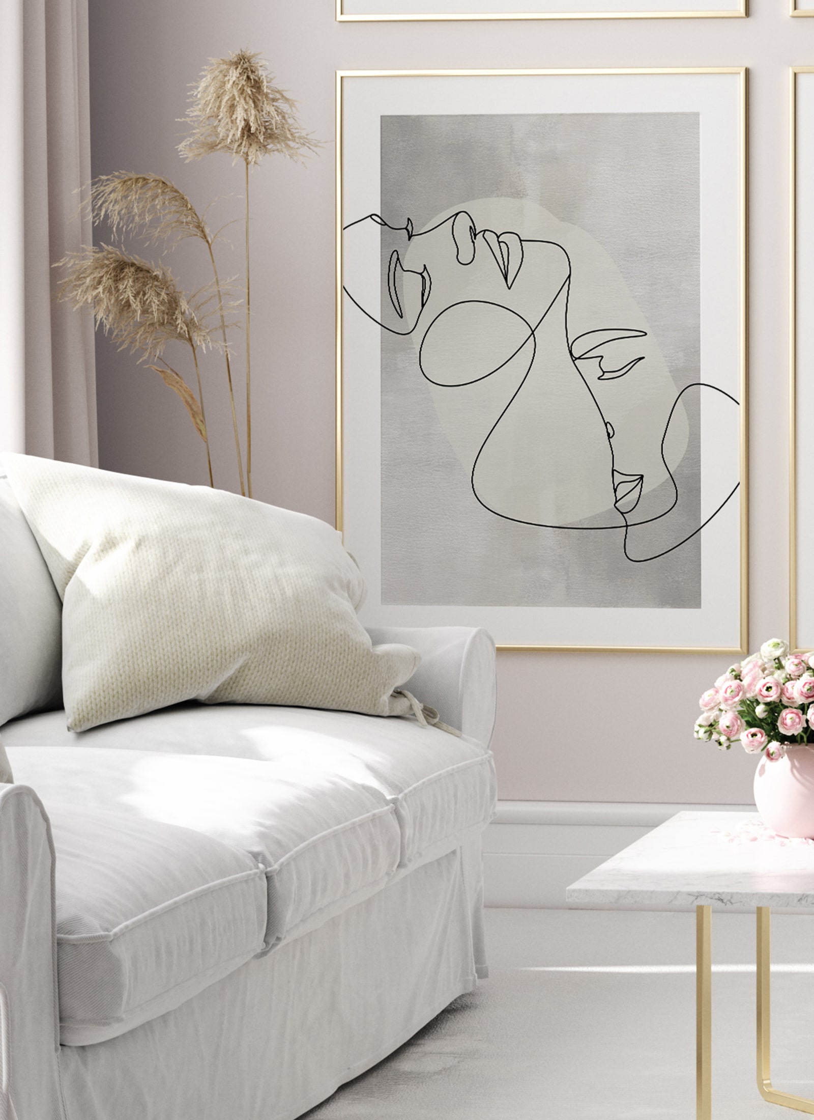 Plakat Romantyczny pocałunek bez ramy - obrazek 2