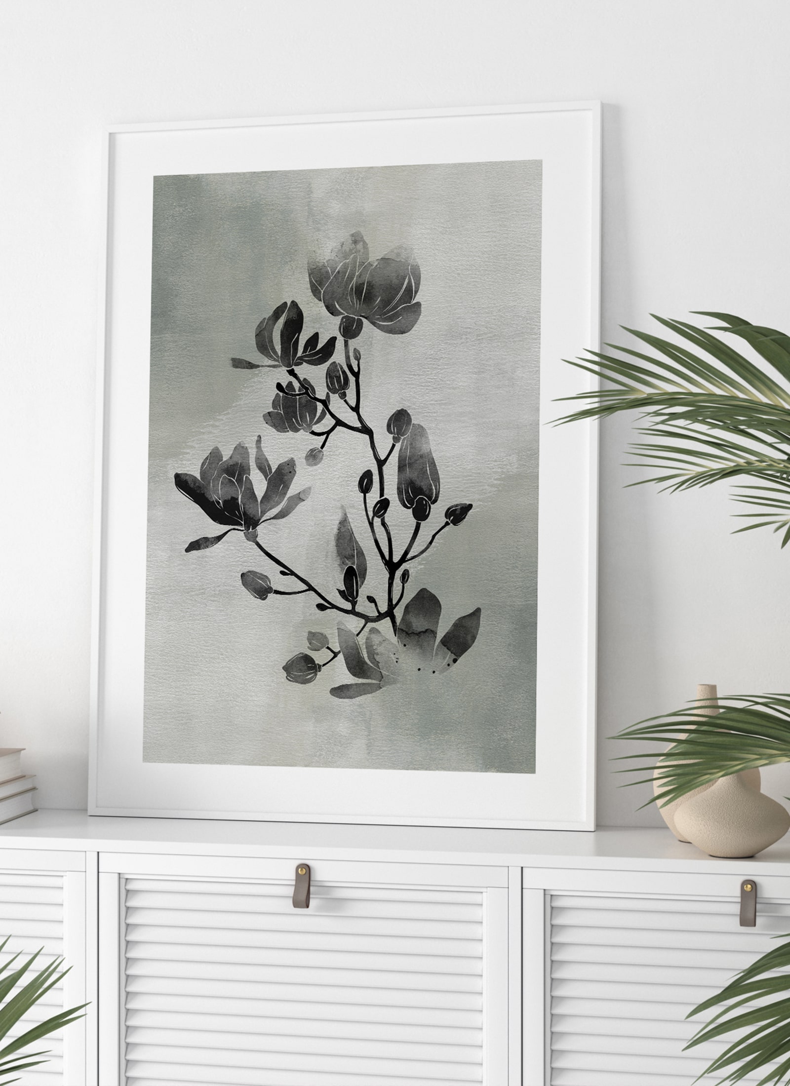 Plakat Rozkwitły czernią bez ramy - obrazek 2