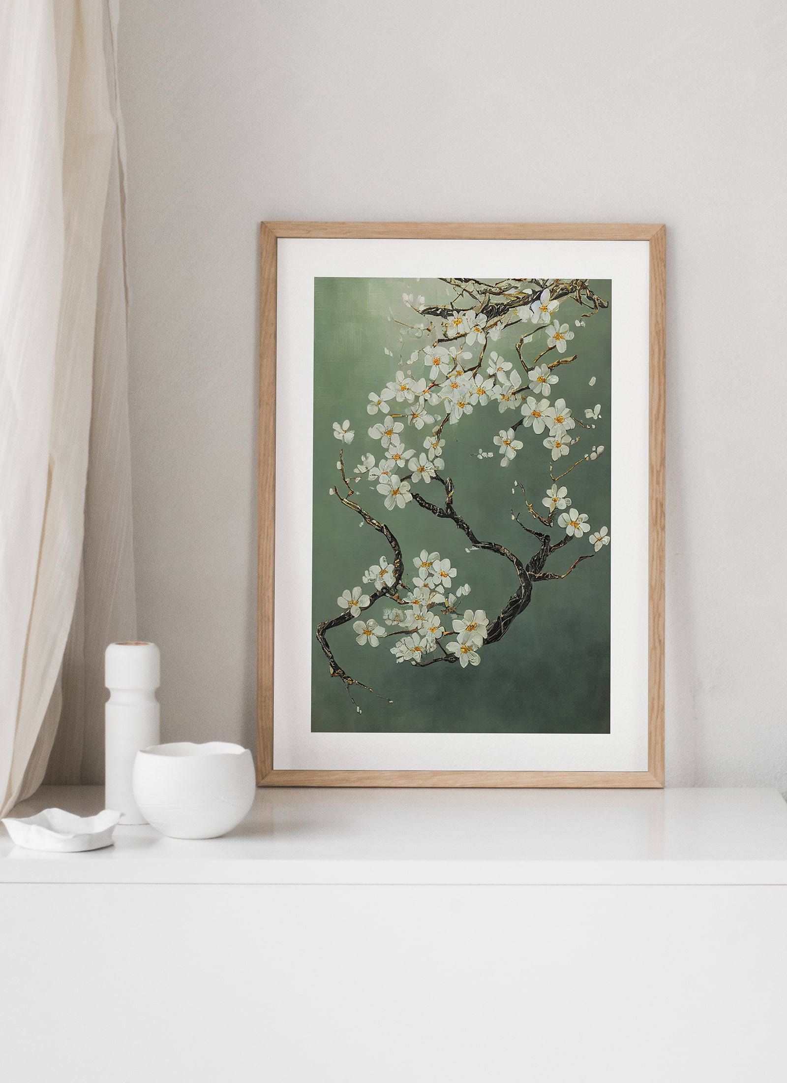 Plakat Kwitnąca wiśnia bez ramy - obrazek 2