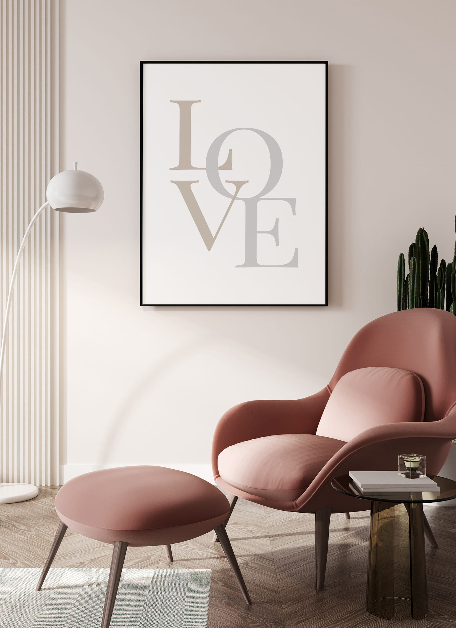 Plakat Love subtle bez ramy - obrazek 2