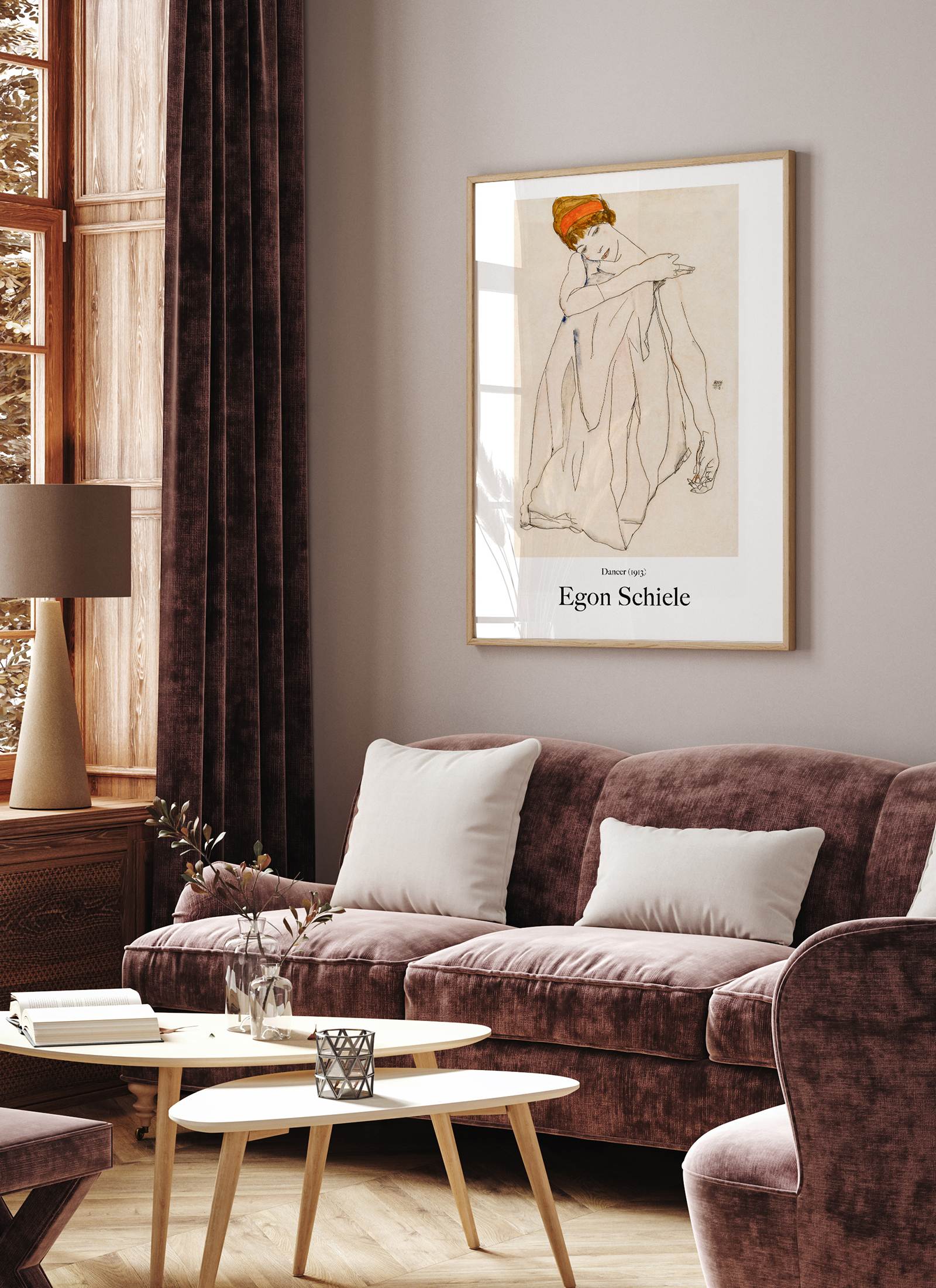 Plakat Egon Schiele - Dancer (1913) bez ramy - obrazek 2